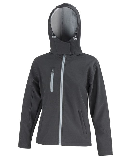 R230F Women's Core TX performance hooded softshell jacket
